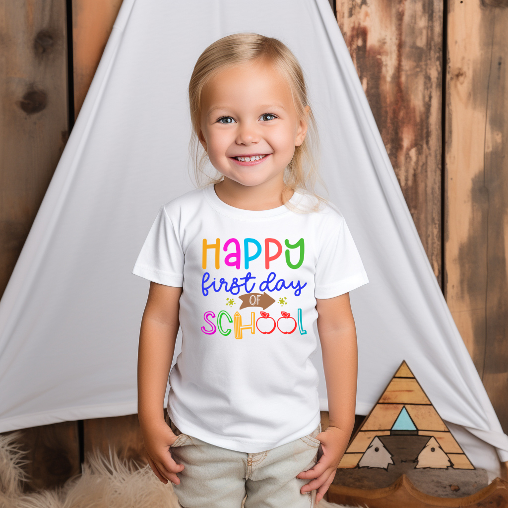 Happy First Day of School Kids Heavy Cotton™ Tee