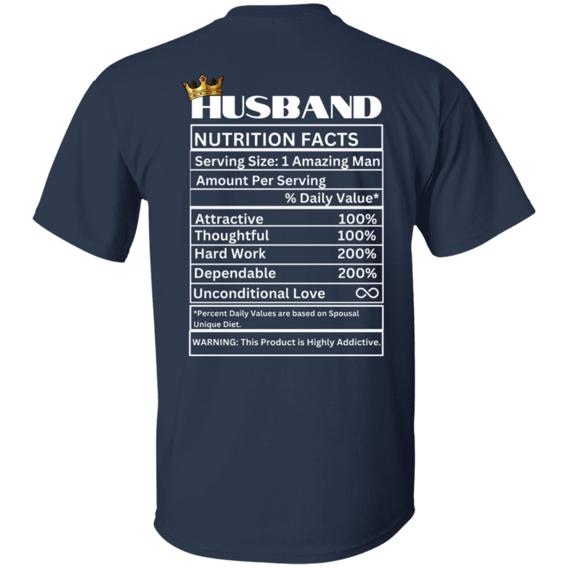 Husband Nutrition Facts T-Shirt