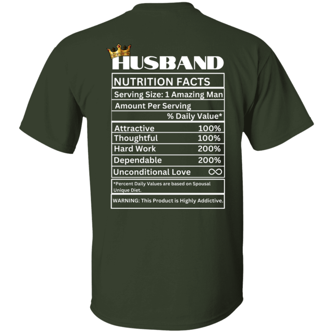 Husband Nutrition Facts T-Shirt