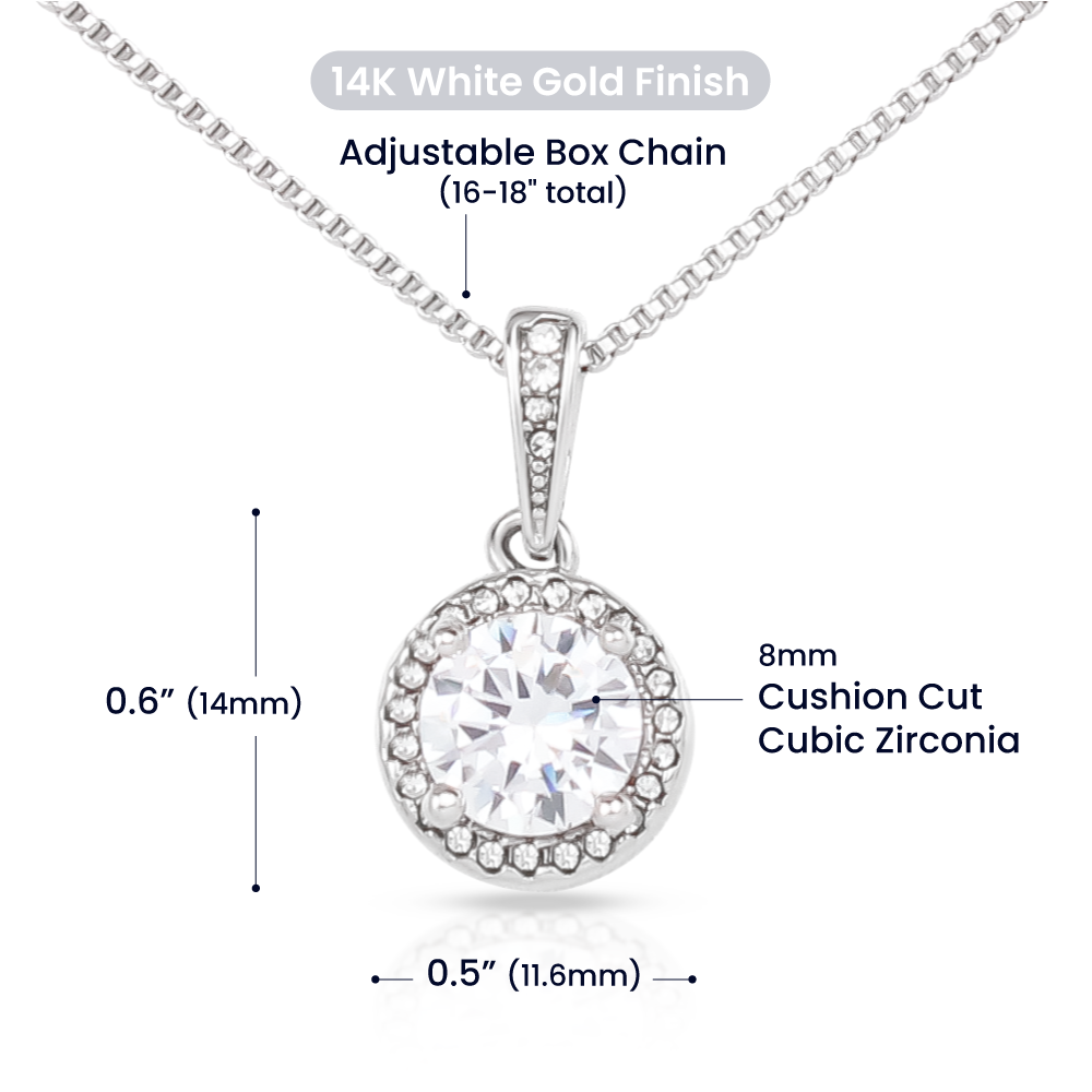 PERSONALIZED _ To My Beautiful Granddaughter Necklace (Yellow & White Gold Variants)