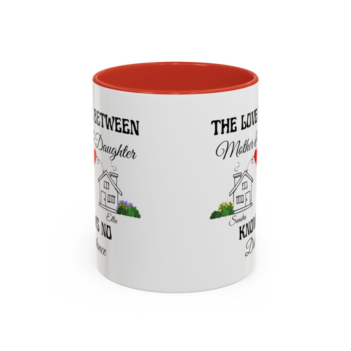 The love between Mother & Daughter Personalized Mug and Travel Mug