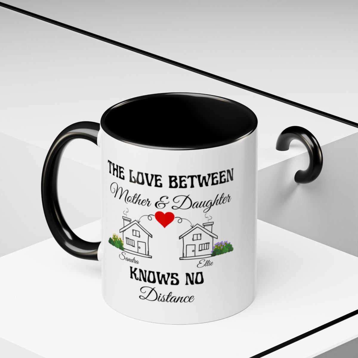 The love between Mother & Daughter Personalized Mug and Travel Mug