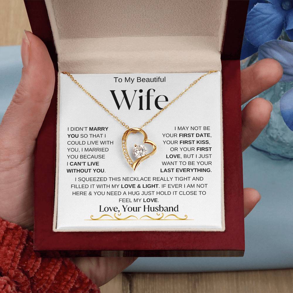 To My Beautiful Wife / Forever Love Necklace - WBV