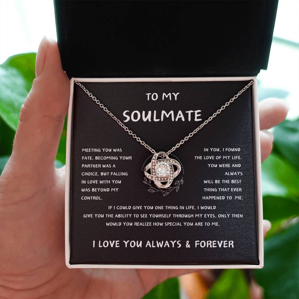 To My Soulmate_Love Knot Necklace