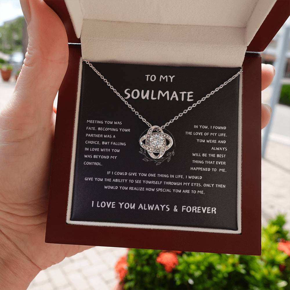 To My Soulmate_Love Knot Necklace