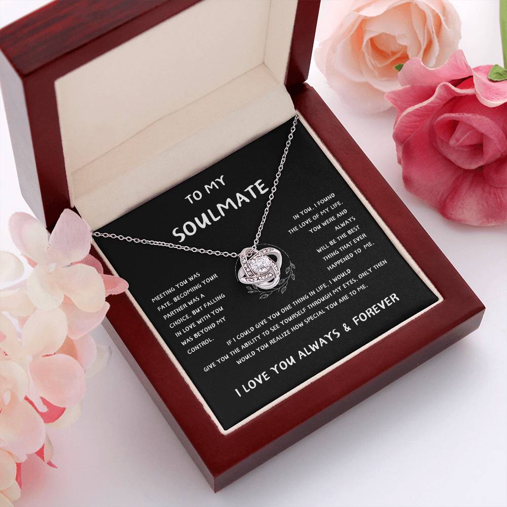 To My Soulmate_Love Knot Necklace