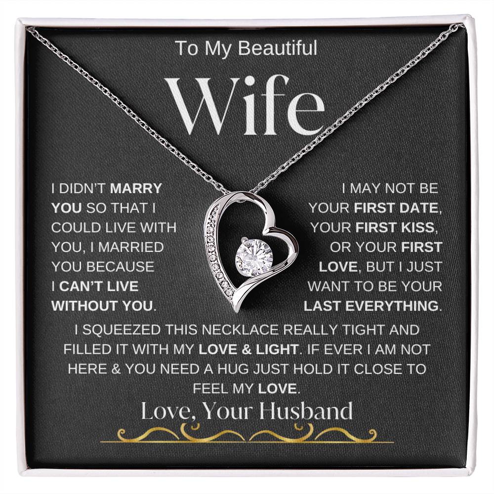 To My Beautiful Wife / Forever Love Necklace - BWV