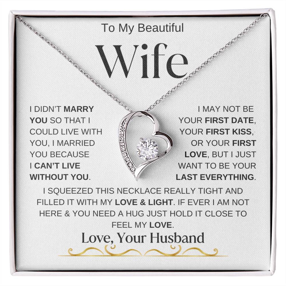 To My Beautiful Wife / Forever Love Necklace - WBV