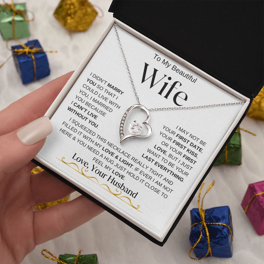 To My Beautiful Wife / Forever Love Necklace - WBV