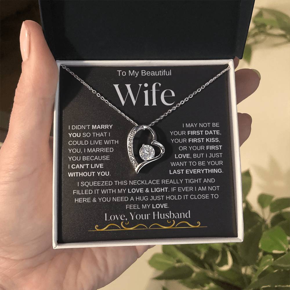 To My Beautiful Wife / Forever Love Necklace - BWV