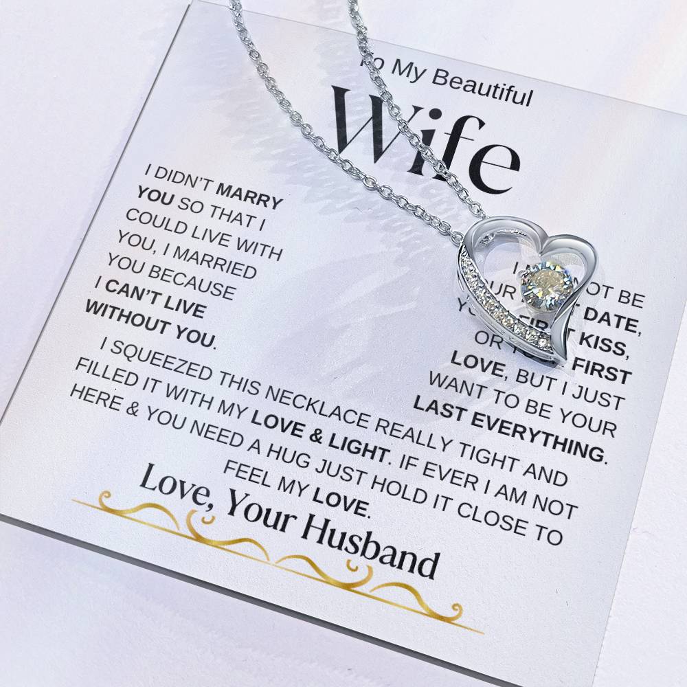 To My Beautiful Wife / Forever Love Necklace - WBV