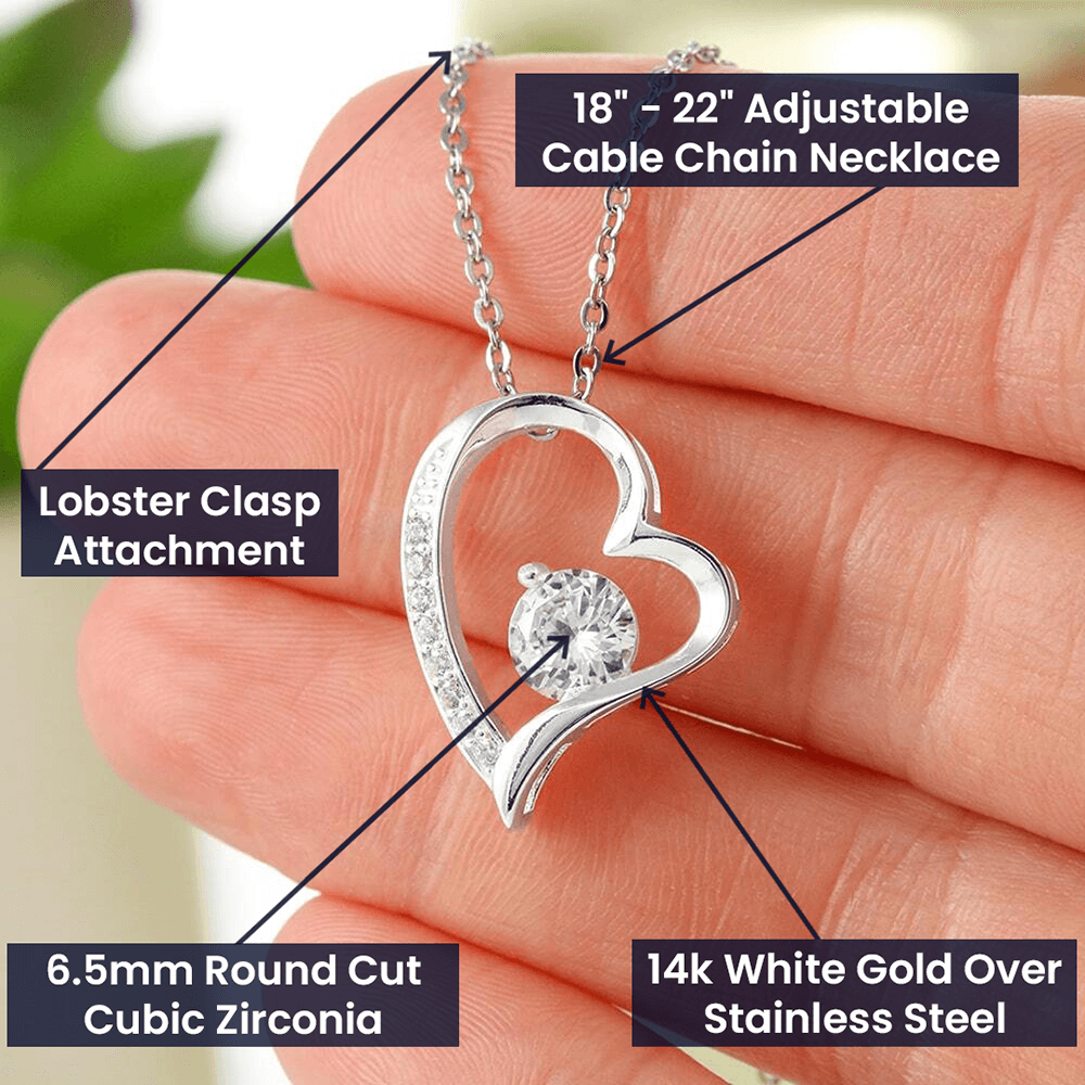 To My Beautiful Wife Forever Love Necklace