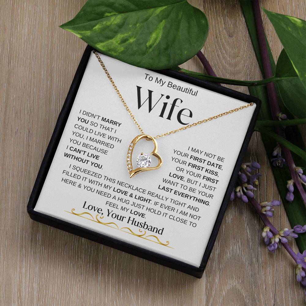 To My Beautiful Wife / Forever Love Necklace - WBV