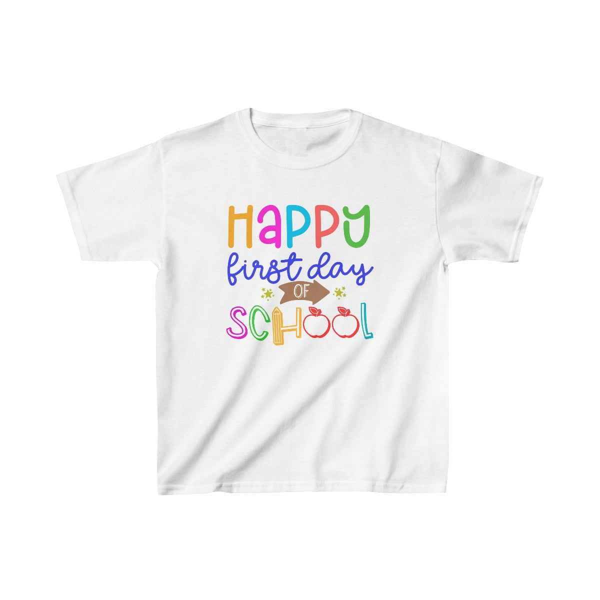 Happy First Day of School Kids Heavy Cotton™ Tee