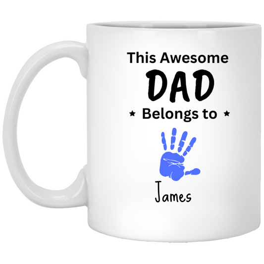 Awesome Dad 11 oz. White Mug