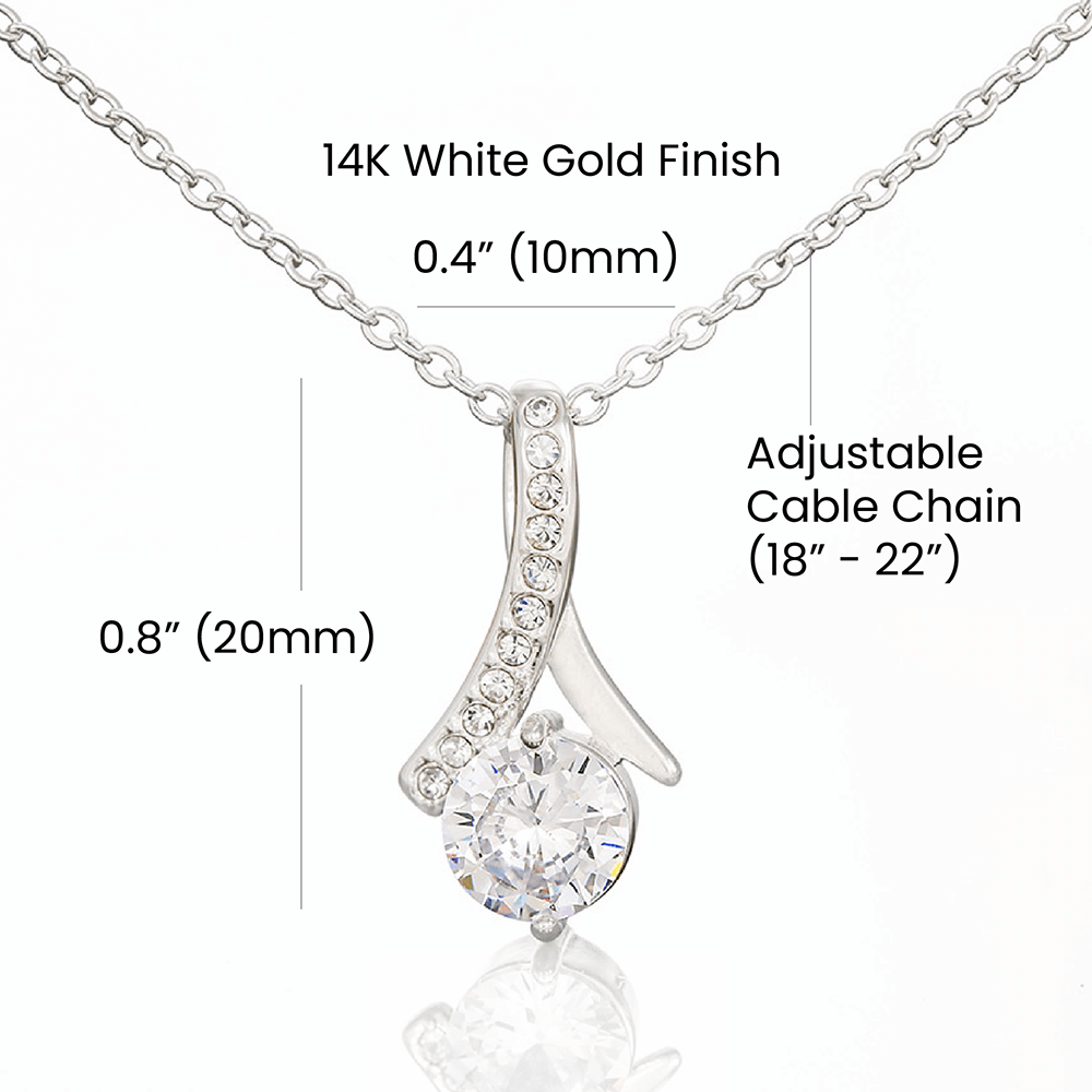 PERSONALIZED _ To My Beautiful Granddaughter Necklace (Yellow & White Gold Variants)