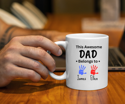 Awesome Dad Variants 11 oz. White Mug