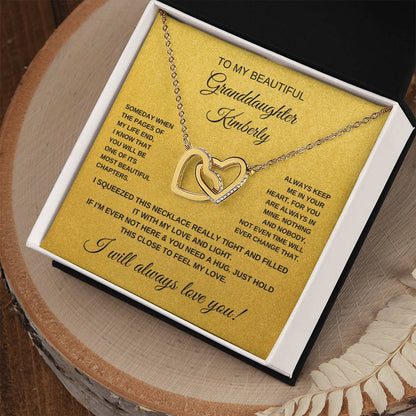 PERSONALIZED _ To My Beautiful Granddaughter Necklace (Yellow & White Gold Variants)