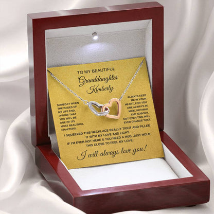 PERSONALIZED _ To My Beautiful Granddaughter Necklace (Yellow & White Gold Variants)